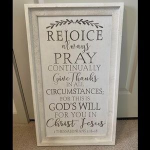 1 Thessalonians 5:16-18 Wall Decor